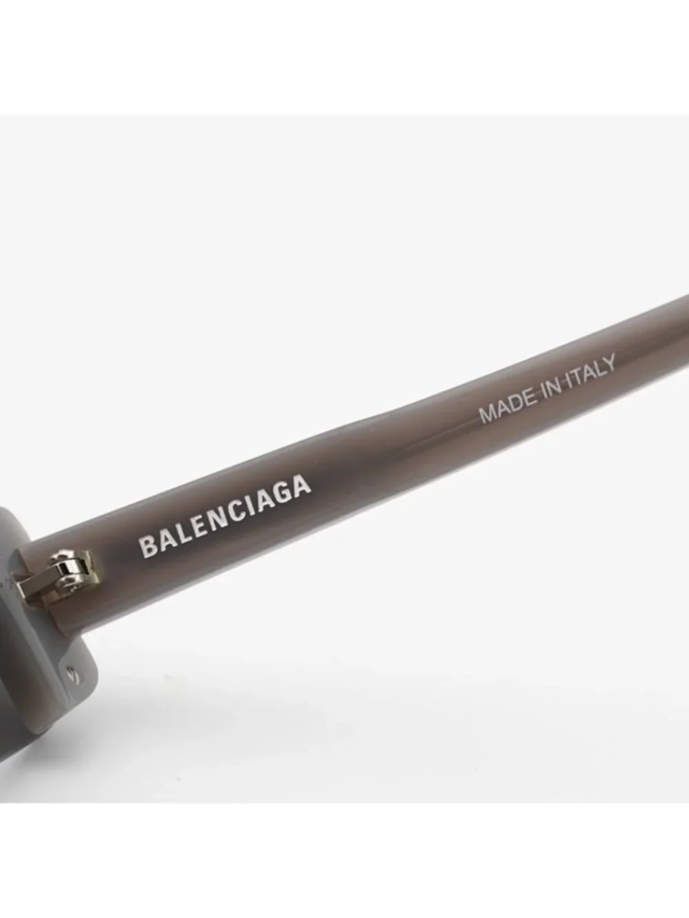 Balenciaga BB0003S 011 Sunglasses Grey Shield Frame, Silver Mirror Lenses